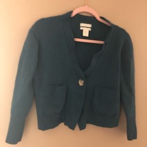 Vintage Cropped Wool Cardigan